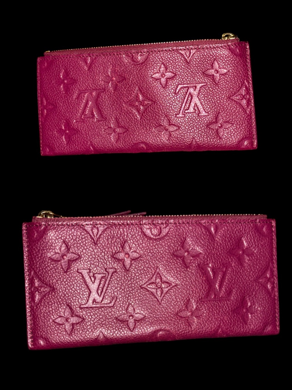 Louis Vuitton Monogram Embossed Zip Pouch - EUC